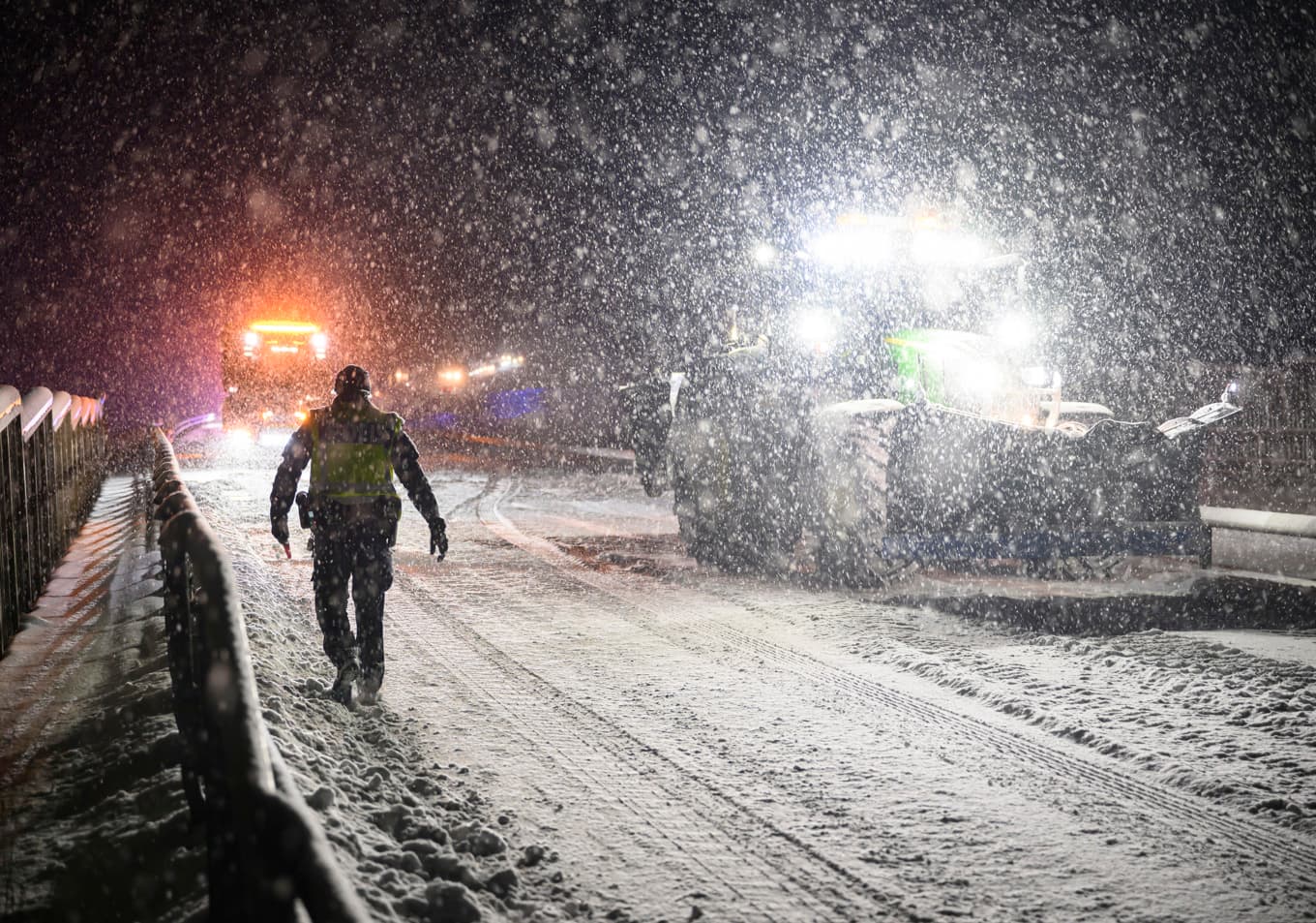 Ett kraftigt snöfall väntas i sydöstra Skåne. Arkivbild. Foto: Johan Nilsson/TT