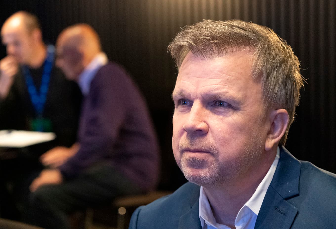 Richard Herrey vid Moderaternas arbetsstämma 2021. Arkivbild. Foto: Johan Nilsson/TT