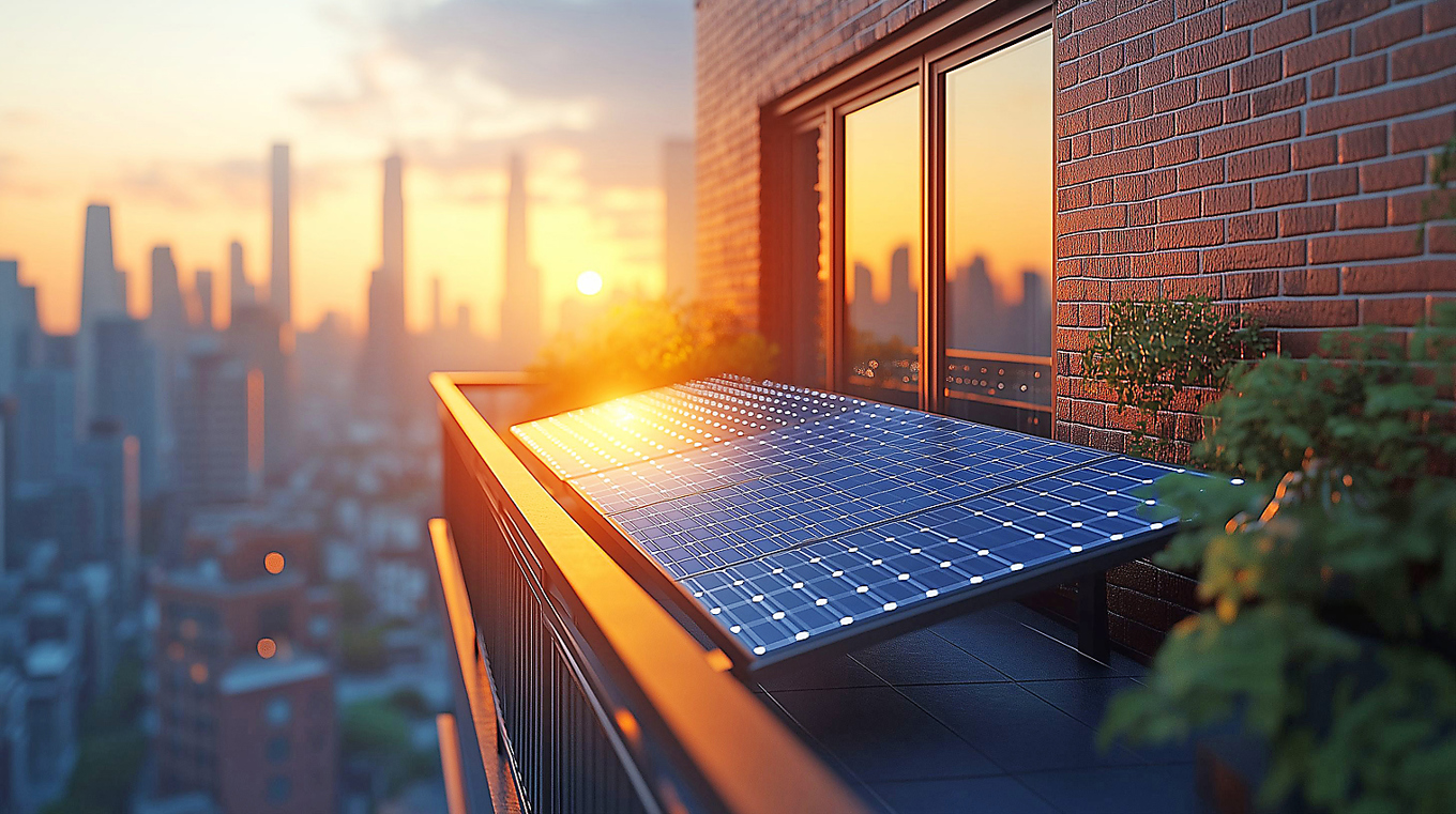 Balkongkraftverk – ett av årets nyord. Foto: Marco Verch/ccnull.de