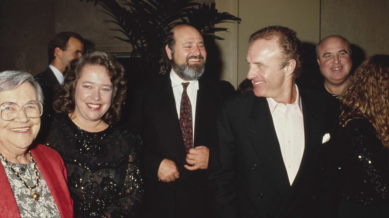 Rob Reiner tillsammans med ”Lidas” två huvudrollsinnehavare. Foto: Vinnie Zuffante/Getty Images