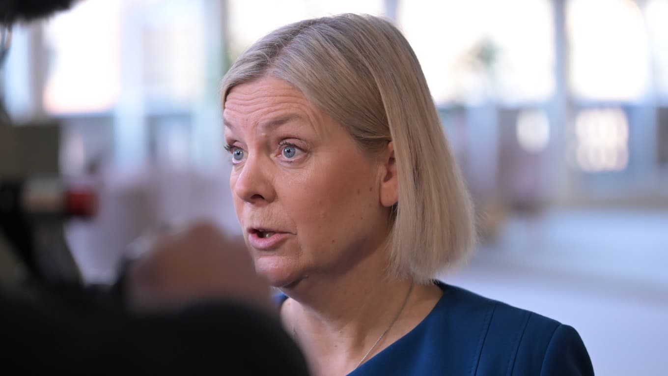 Magdalena Andersson, Socialdemokraternas ledare, anklagas för att sprida osanningar om vården i Skåne. Foto: Roger Sahlström