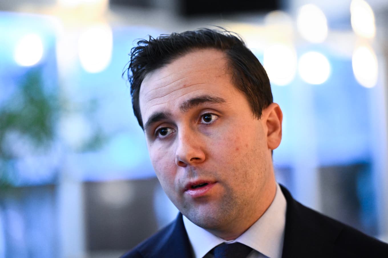 Bistånds- och utrikeshandelsminister Benjamin Dousa (M). Arkivbild. Foto: Henrik Montgomery/TT