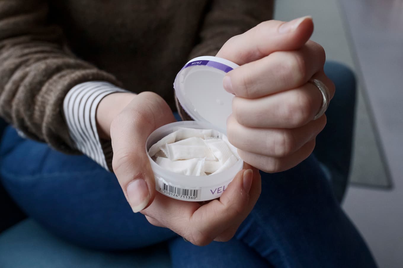 De nordiska cancerfonderna manar EU-kommissionen till hårdare tag mot nikotinprodukter som vitt snus. Foto: Paul Wennerholm/TT