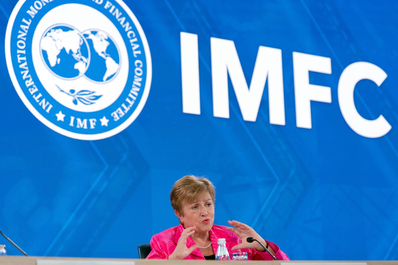 IMF-toppen Kristalina Georgieva. Arkivbild. Foto: Jose Luis Magana/AP/TT