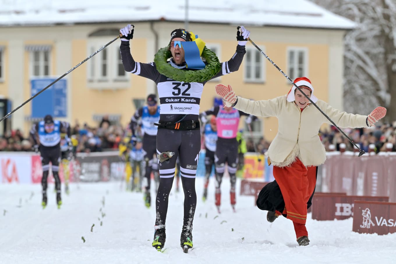 Vasalopps-vinnaren Oskar Kardin. Foto: Ulf Palm/TT