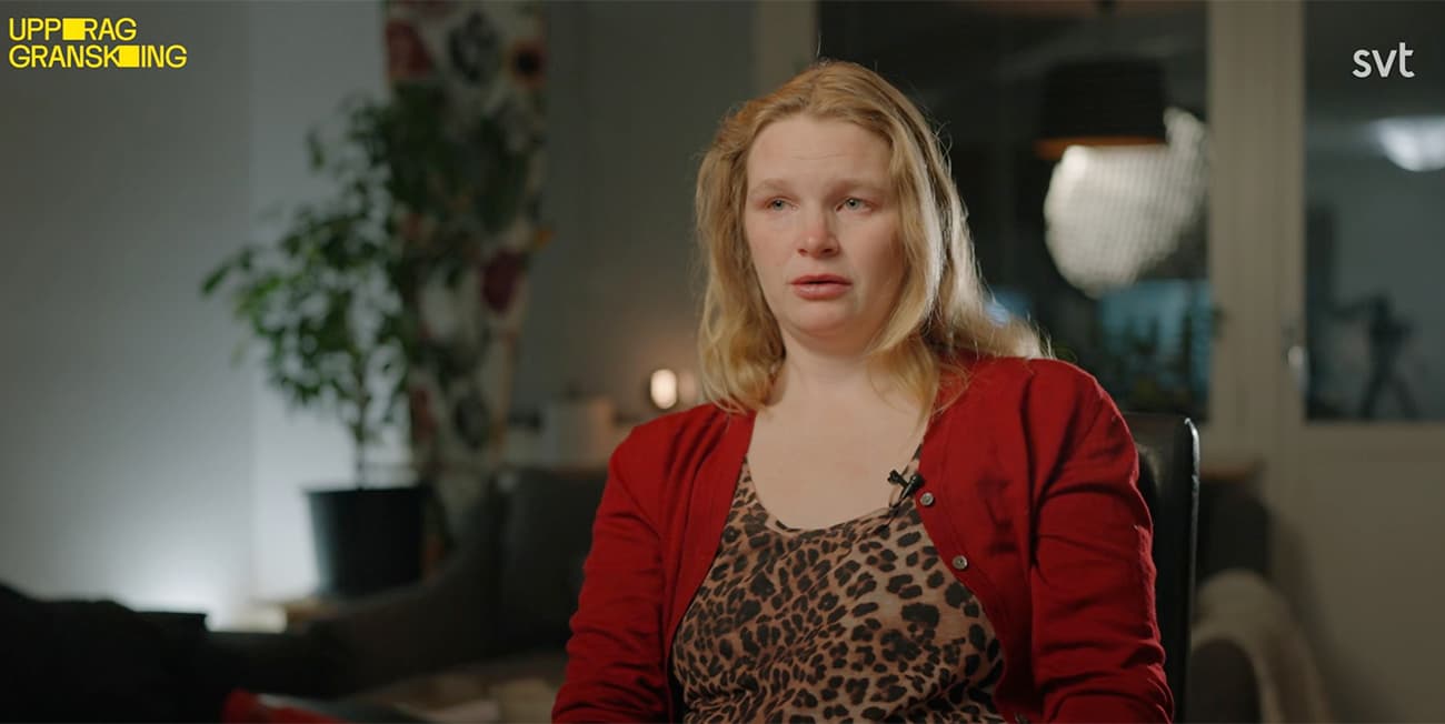 Malin i Örebro har fått en son samtidigt som det står klart att LVU-omhändertagandet av hennes förste son ska omprövas. Foto: skärdump SVT