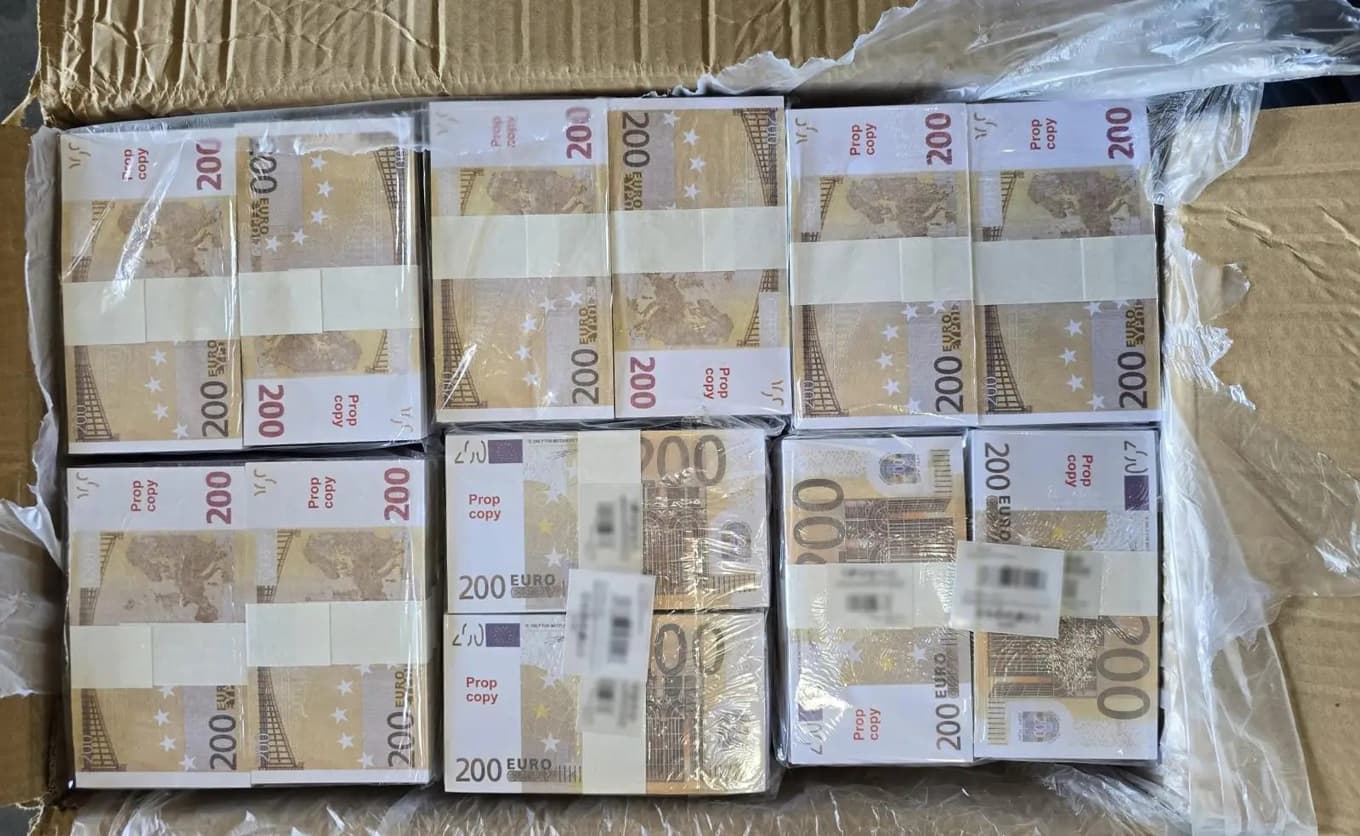 Falska eurosedlar. Foto: Europol