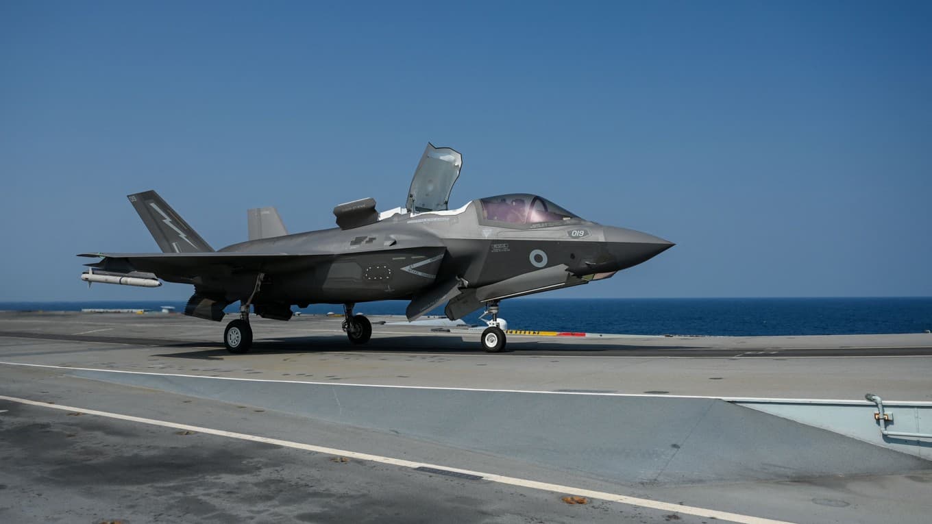 Det brittiska flygförsvaret uppges ha skickat stridsflyg av typen F-35B till Cypern i takt med att spänningarna med Iran ökar. Foto: Punit Paranjpe/AFP via Getty Images