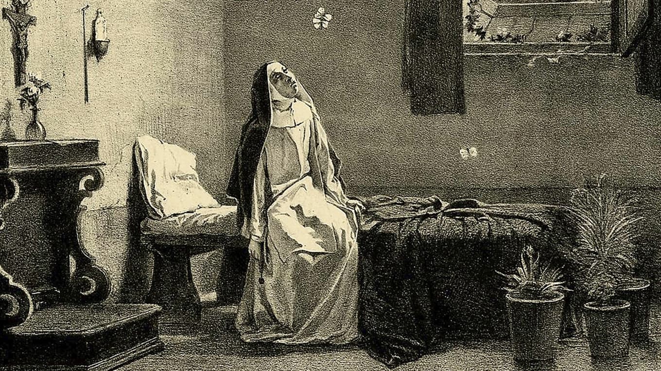 Vi vill skydda oss från världen, men den låter oss sällan fly. Litografi efter Luigi Busi, 1800-talets mitt. Foto: British Museum/Wikimedia Commons