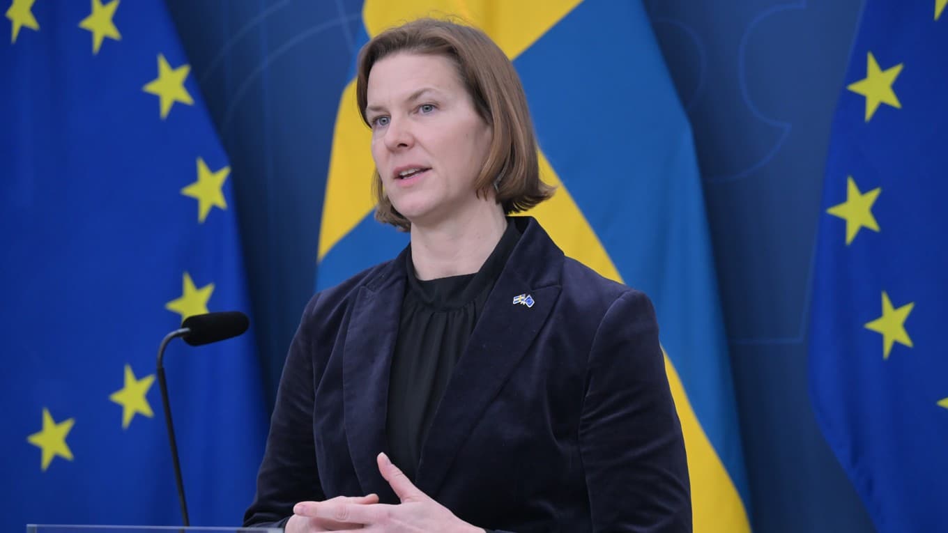 Jämställdhetsminister Nina Larsson (L). Foto: Roger Sahlström