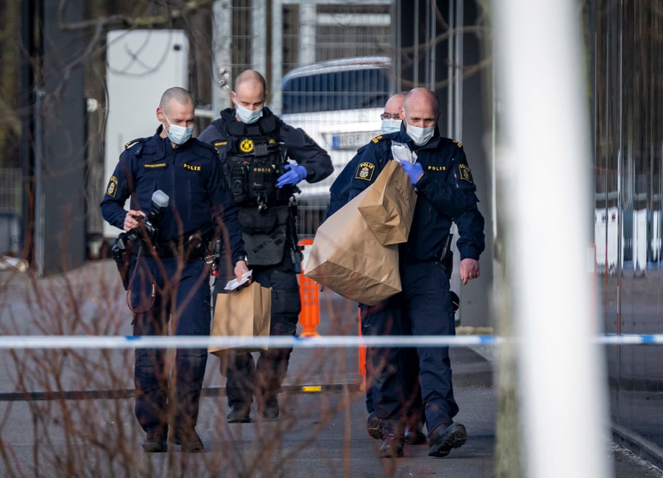 En handgranat hittades utanför en bilfirma i Malmö på onsdagsmorgonen. Foto: Johan Nilsson/TT
