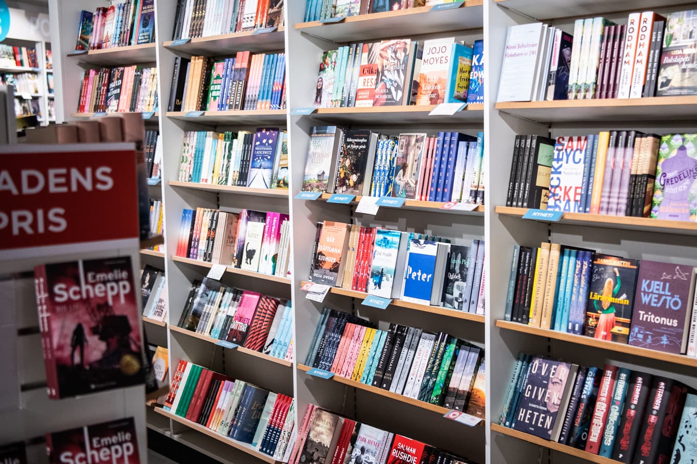 Den tryckta boken stod under 2025 för 67,6 procent av bokmarknadens totala omsättning. Det är en ökning med 0,5 procentenheter. Foto: Amir Nabizadeh/TT