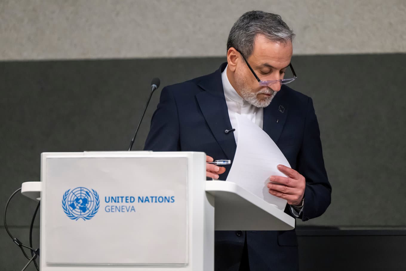 Irans utrikesminister Abbas Araghchi. Arkivbild. Foto: Martial Trezzini/Keystone via AP/TT