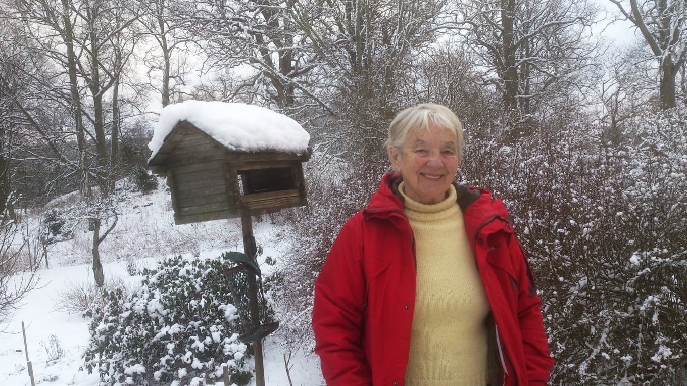 Gerda Antti blev 96 år. ”Trots allt är ju dagen det viktigaste vi har att ta itu med”, sade hon i en intervju med Östgöta-Correspondenten när hon fyllde 90. Foto: Gunilla Berglund/Albert Bonniers förlag