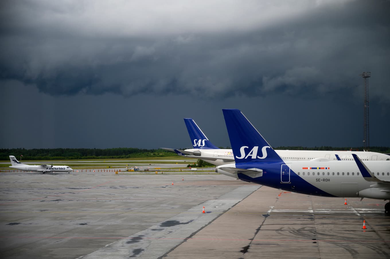 SAS-plan på Arlanda flygplats. Arkivbild. Foto: Henrik Montgomery/TT