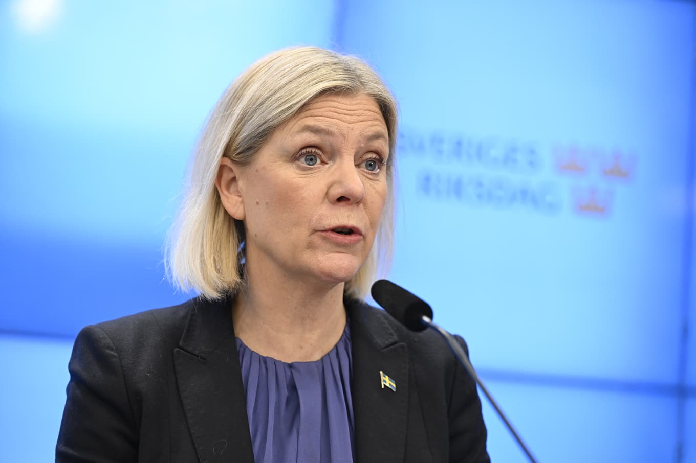 Socialdemokraternas partiledare Magdalena Andersson (S). Arkivbild. Foto: Jessica Gow/TT