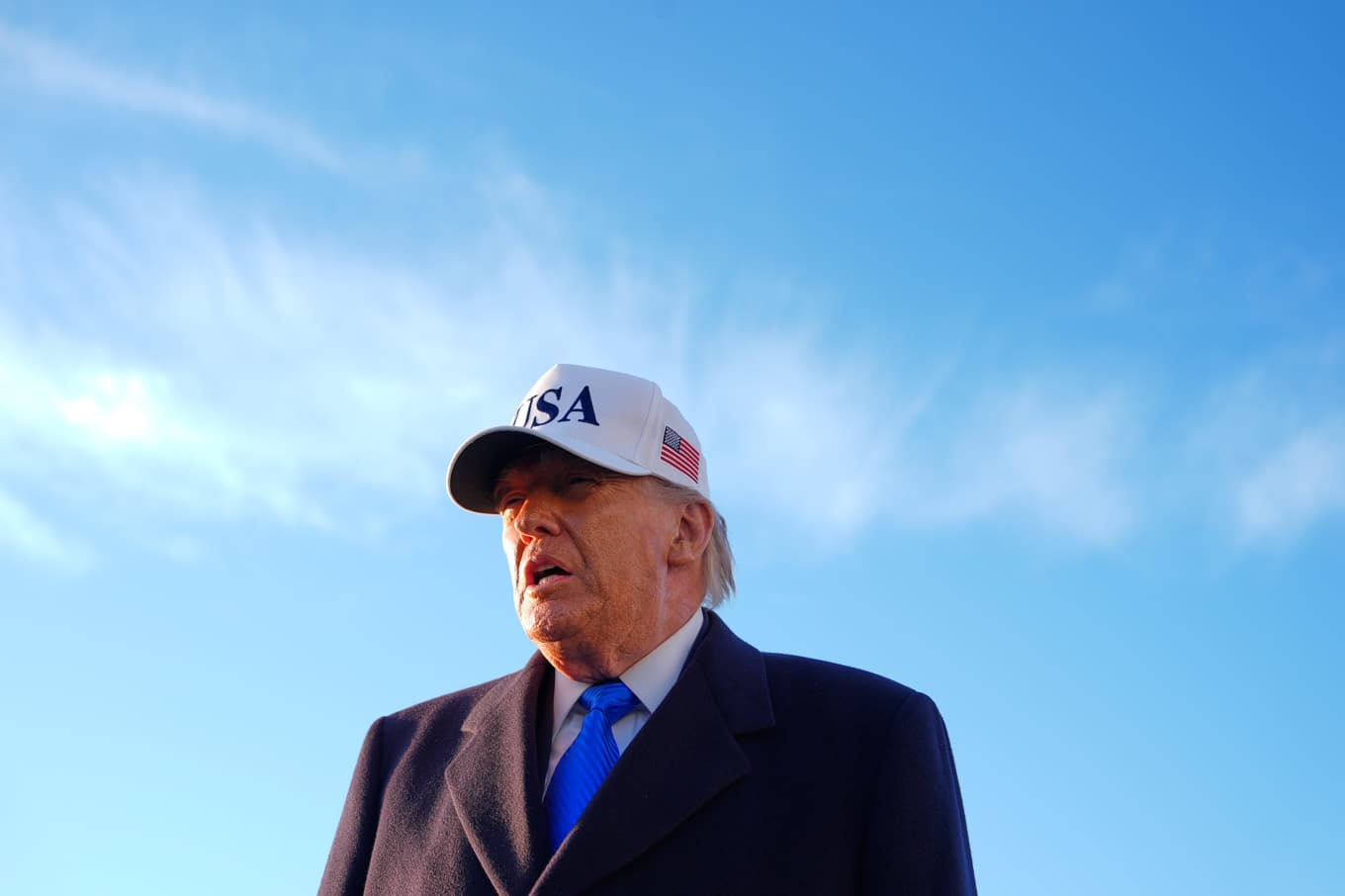 USA:s president Donald Trump, på bild från i fredags. Foto: Mark Schiefelbein/AP/TT