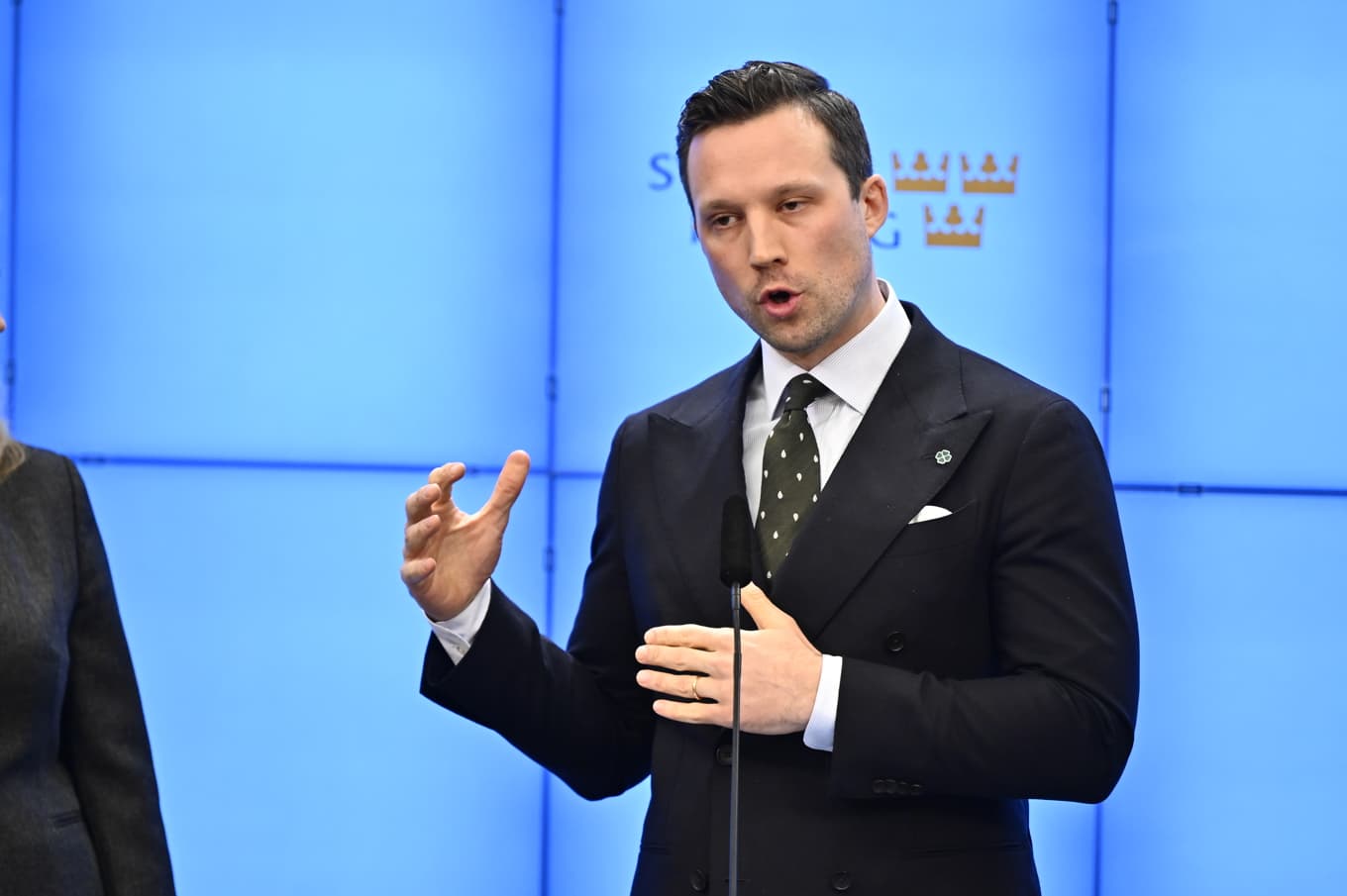 Hannes Hervieu är Centerpartiets partisekreterare. Arkivbild. Foto: Anders Wiklund/TT