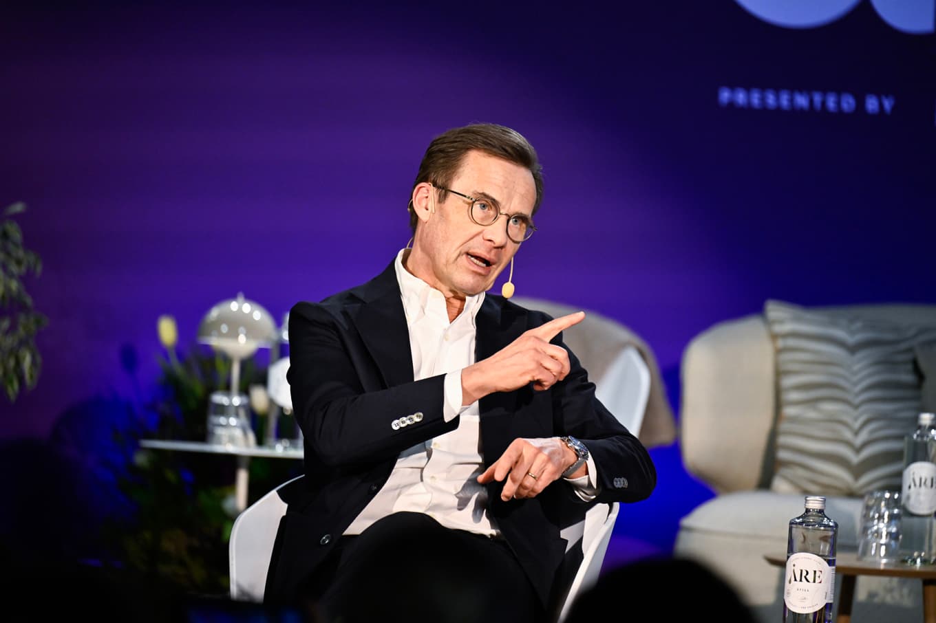 Statsminister Ulf Kristersson (M) kommenterade händelsen under ett besök i Åre. Foto: Pontus Lundahl/TT