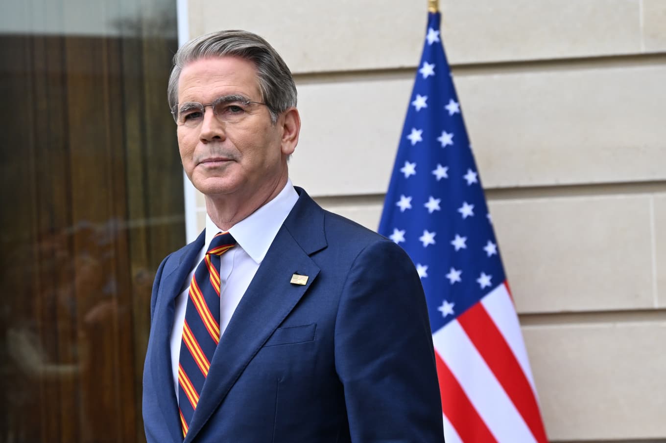 USA:s finansminister Scott Bessent. Bild från tidigare i veckan. Foto: Emma Da Silva/AP/TT