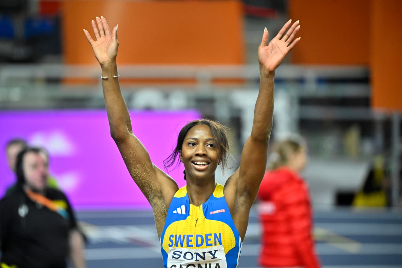 Khaddi Sagnias fjärdeplats i VM tystade tvivlarna. Foto: Fredrik Sandberg/TT