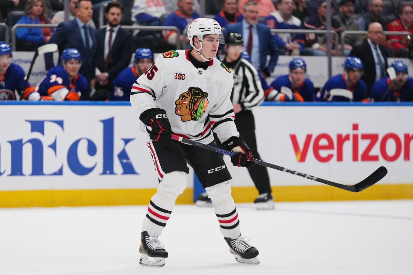 Anton Frondell gjorde debut för Chicago. Foto: Frank Franklin II/AP/TT