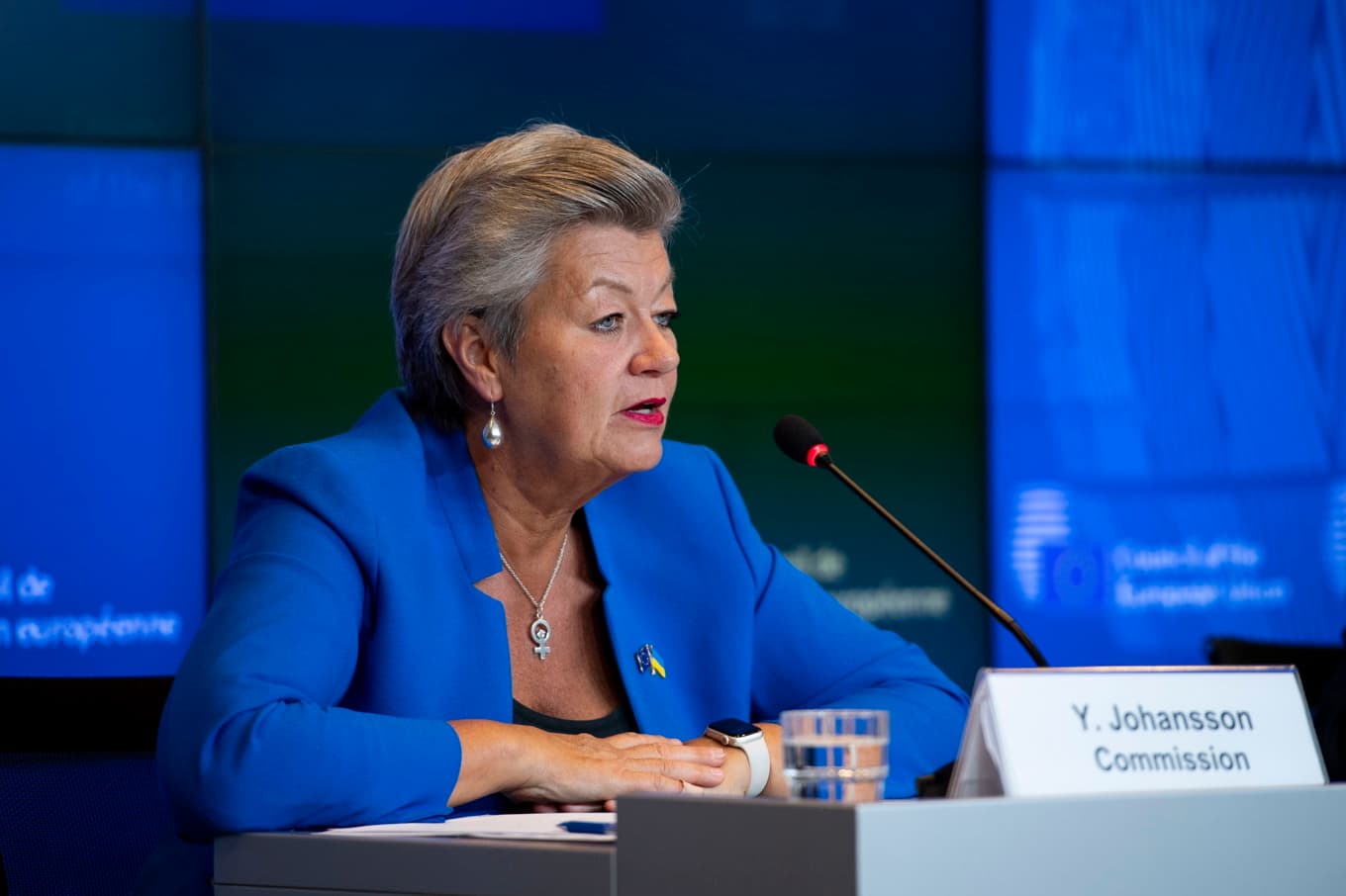 Ylva Johansson. Arkivbild. Foto: Boglarka Bodnar/AP/TT