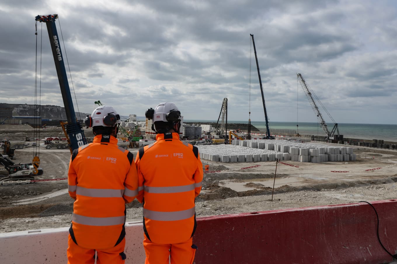 Bygge av nya reaktorer pågår vid det franska kärnkraftverket i Penly vid Engelska kanalen. Arkivbild. Foto: Ludovic Marin/AP/TT
