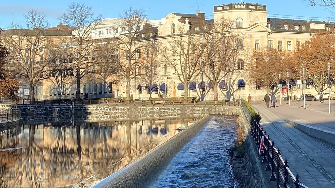 Fiskväg vid Turbinbron i Svartån, Västerås. Foto: Västerås stad