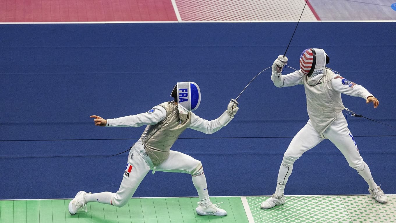 Internationella fäktförbundet drabbas ännu en gång av en korruptionsskandal. Sporten riskerar att strykas från OS-programmet. Foto: Hans Lucas/AFP via Getty images