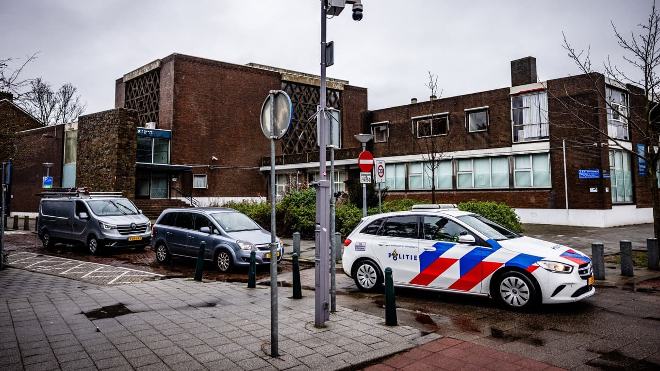 En synagoga på ABN Davidsplein i Rotterdam i Nederländerna. Foto: Media TV via ANP/AFP via Getty Images