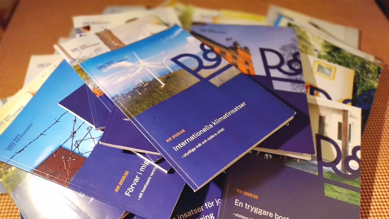 Riksrevisionens effektivitetsgranskningar är en viktig källa till kunskap om hur den svenska statsförvaltningen kan förbättras. Foto: Olle Felten