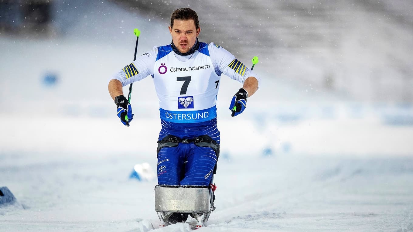 Furuberg var uttagen till Paralympics i Peking när en covidinfektion satte stopp. Det tog tid att åter komma i form, men nu är han redo. Foto: Christine Olsson/TT Nyhetsbyrån