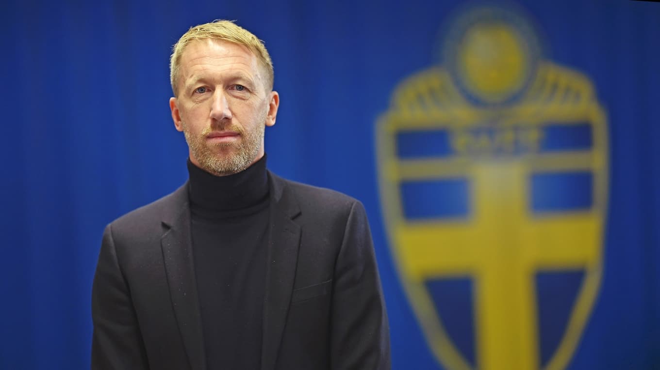 Ett VM-slutspel är av enorm ekonomisk vikt för svensk fotboll – kan Graham Potter ta Sverige dit? Foto: Pontus Lundahl/TT