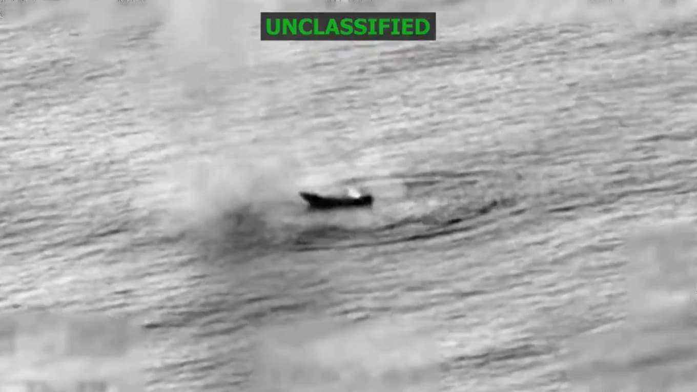 USA har åter igen slagit till mot en så kallad narkotikabåt i östra Stilla havet. Foto: Skärmdump/U.S. Southern Command