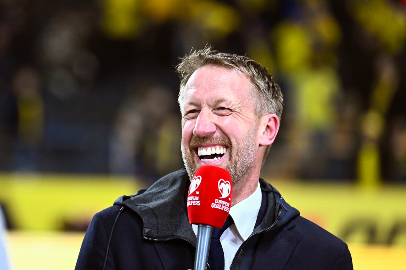 Sveriges förbundskapten Graham Potter. Foto: Pontus Lundahl/TT