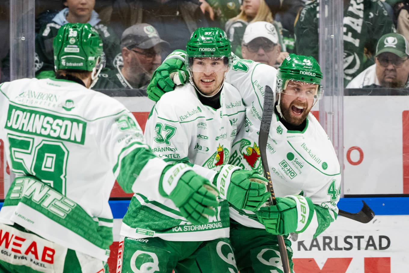 Jubel i Rögle. Foto: Tommy Pedersen/TT