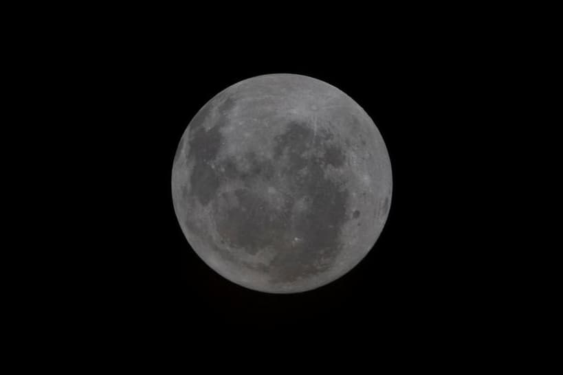 Det som kallas "Östra havet" syns som en svart fläck längs månens högra kant. Kratern är aldrig synlig i sin helhet från jorden. Foto: Nasa/TT