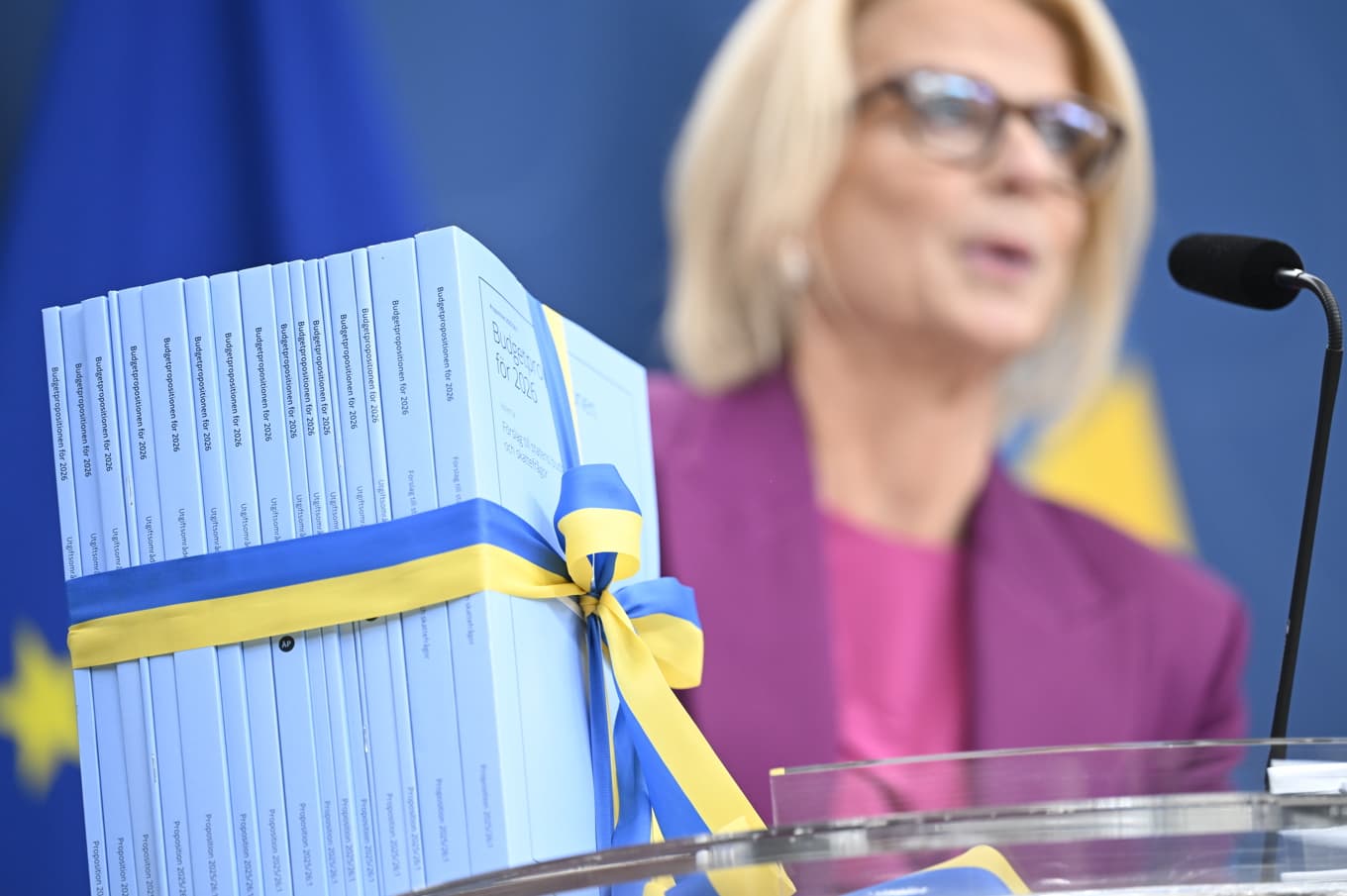 Finansminister Elisabeth Svantesson (M) presenterar regeringens vårbudget nästa vecka. Arkivbild. Foto: Fredrik Sandberg/TT