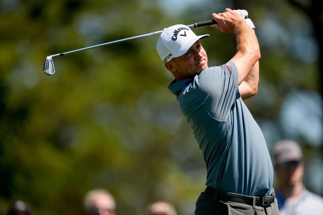 Alex Norén under andra rundan i US Masters. Foto: Ashley Landis/AP/TT