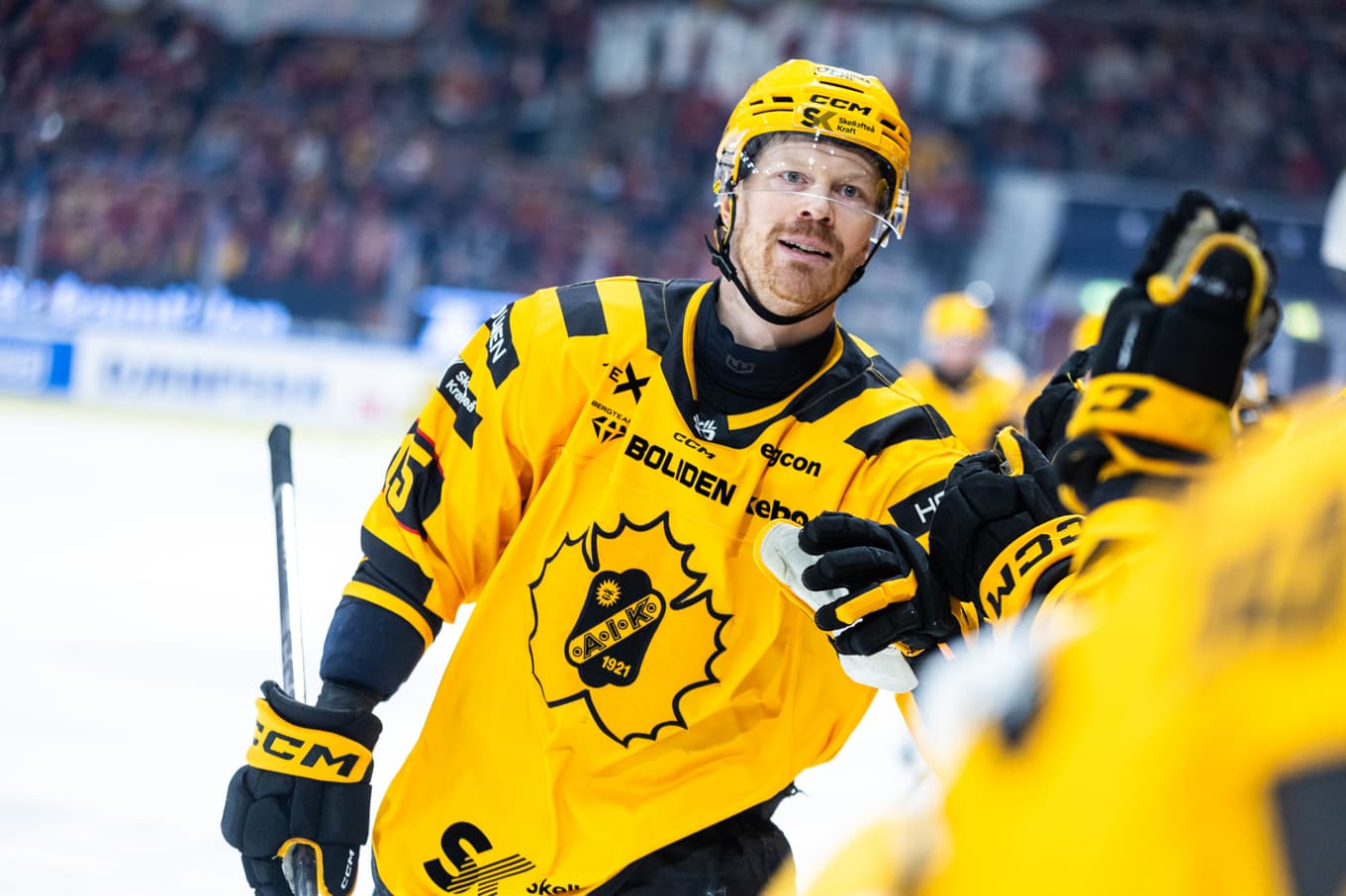 Lars Bryggman gjorde mål igen mot Luleå – Skellefteå är en match från SM-final. Foto: Pär Bäckström/TT