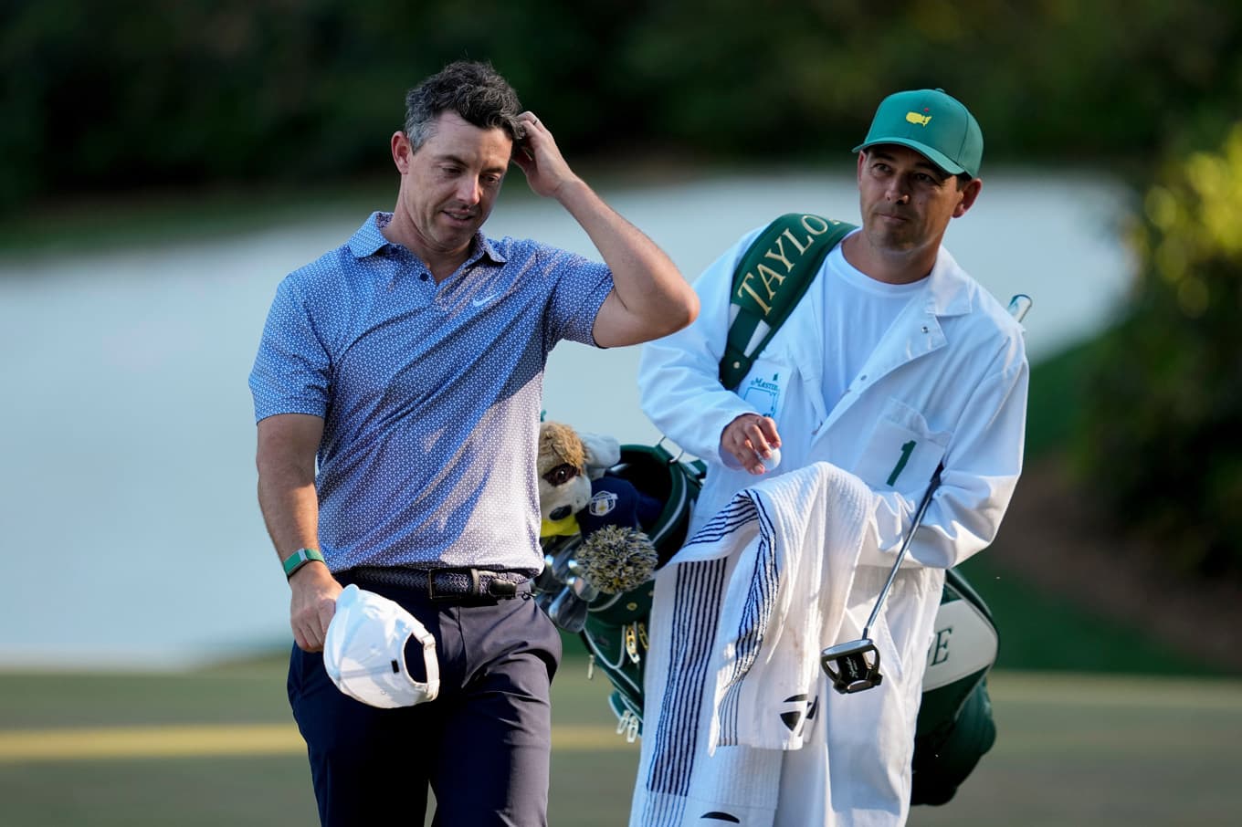 Rory McIlroy tappade sin sexslagsledning på lördagen. Foto: Ashley Landis/AP/TT