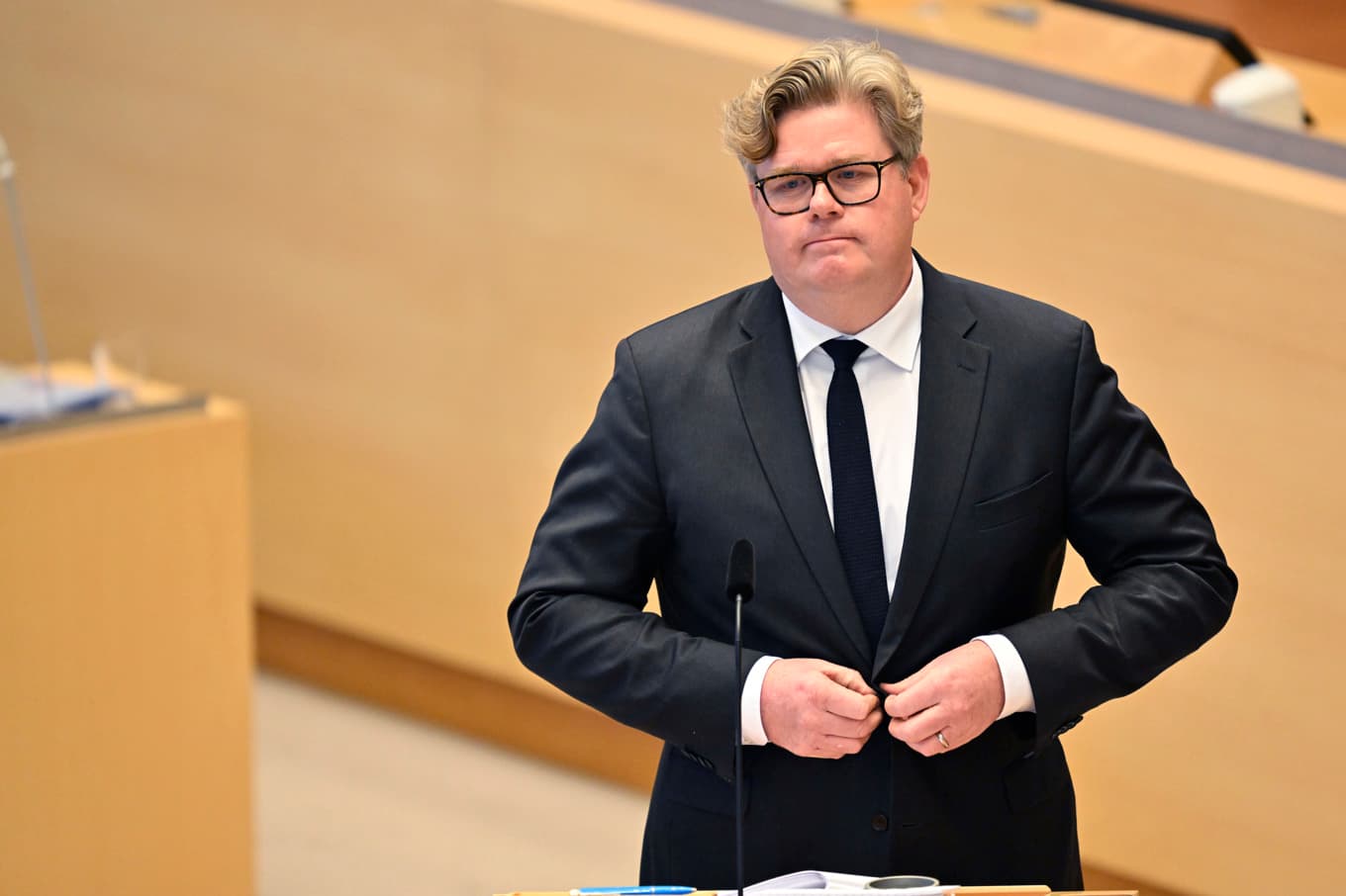Justitieminister Gunnar Strömmer (M). Arkivbild. Foto: Henrik Montgomery/TT