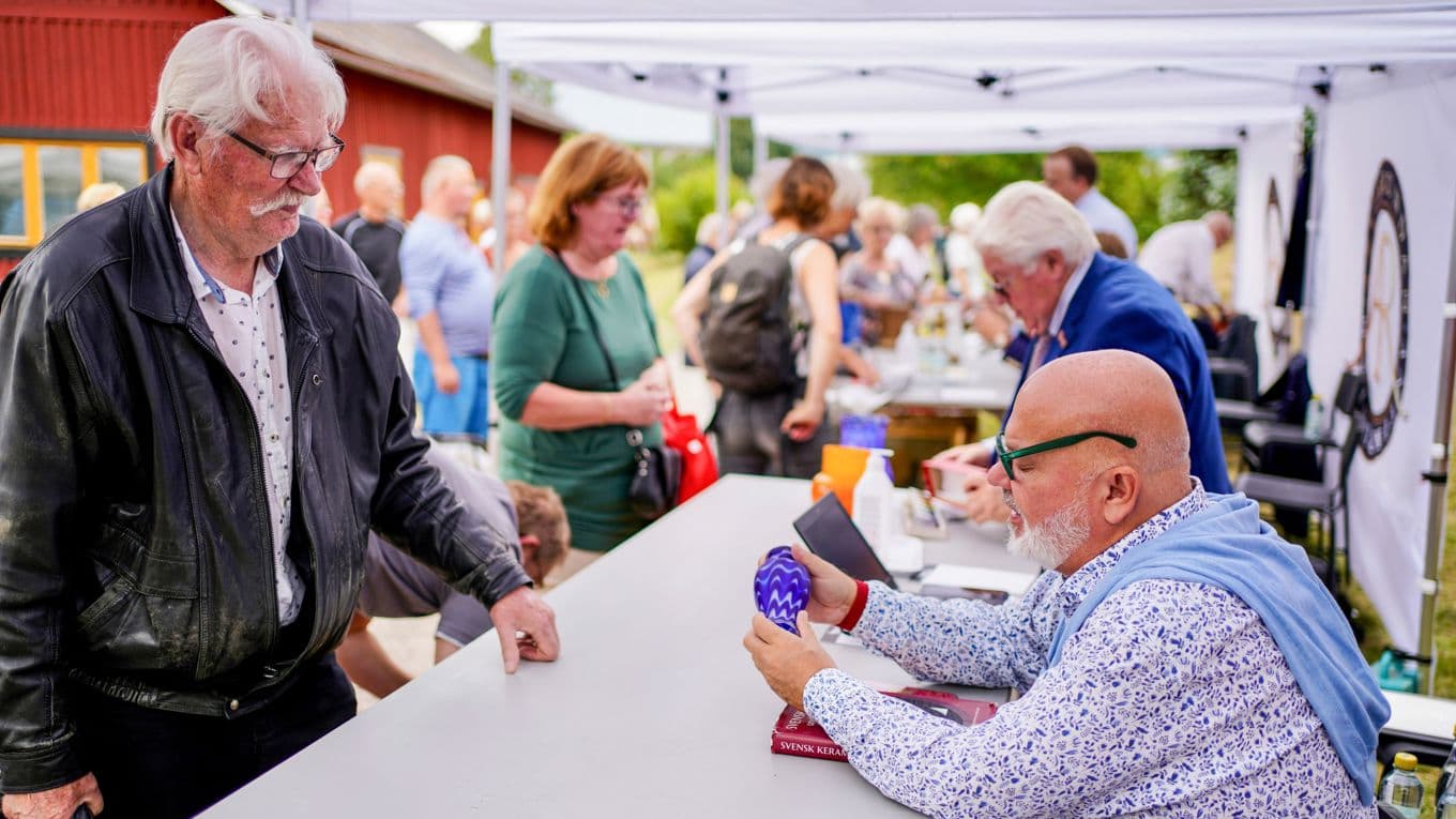Så här kan det se ut under inspelningen av SVT:s ”Antikrundan”. Foto: Pär Nordahl/SVT