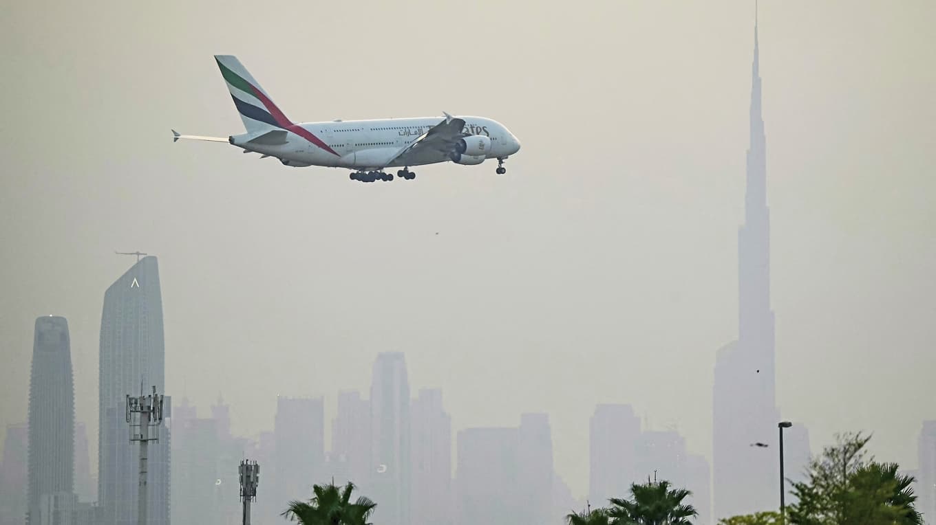 Ett av de flygbolag som fått störst problem sedan kriget vid Persiska viken började är det Dubaibaserade Emirates. Foto: AFP via Getty Images