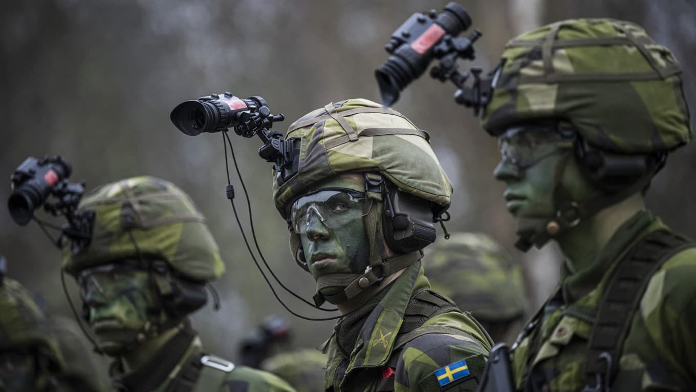 Flera nya regementsområden i Sverige håller på att byggas upp. Foto: Jonathan Nackstrand/AFP via Getty Images