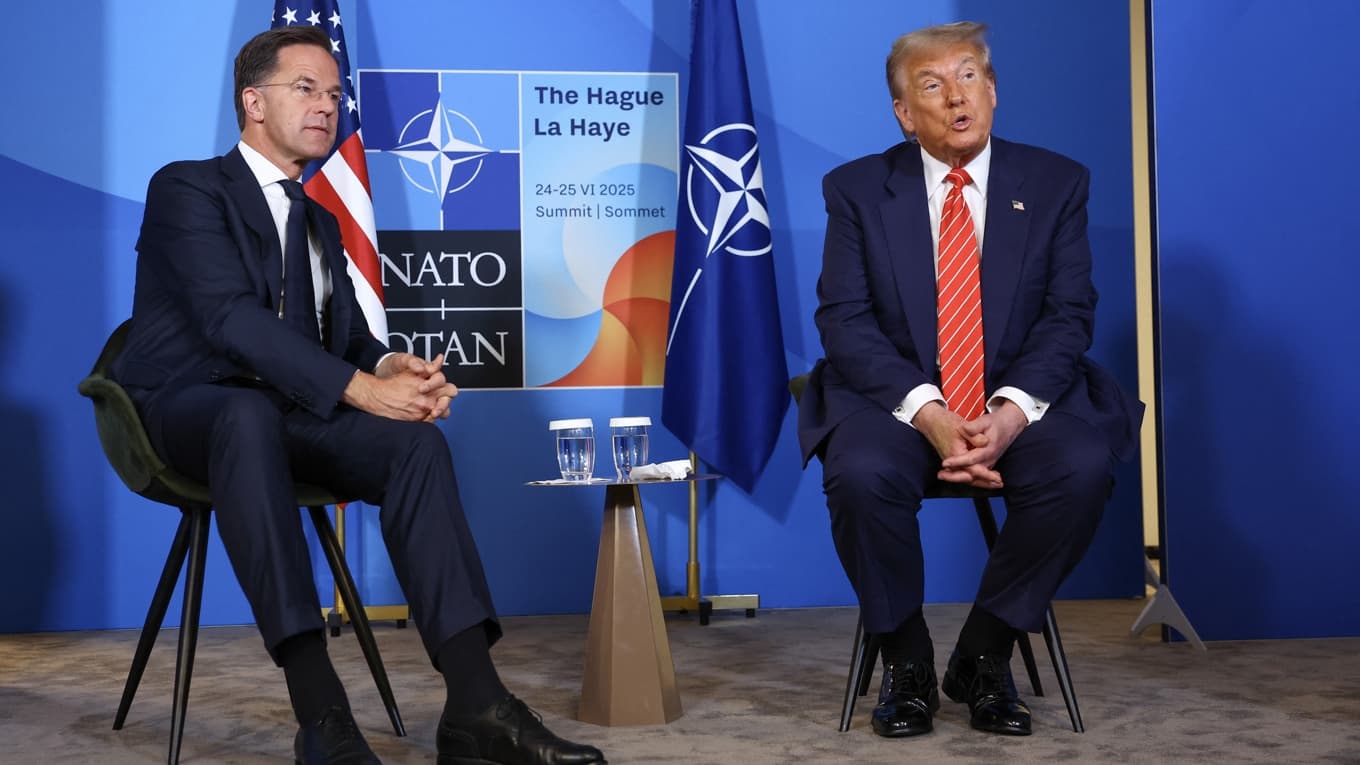 Natos generalsekreterare Mark Rutte är en av få politiker som har förstått vad många amerikaners problem med Europa är. Han tvingas dessa dagar därför jobba övertid för att överbrygga motsättningar. Foto: Piroschka van Dewouw/POOL/AFP via Getty Images