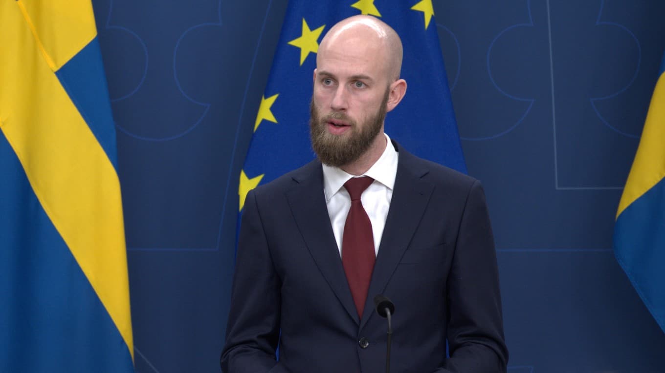 Carl-Oskar Bohlin, minister för civilt försvar (M). Foto: Roger Sahlström