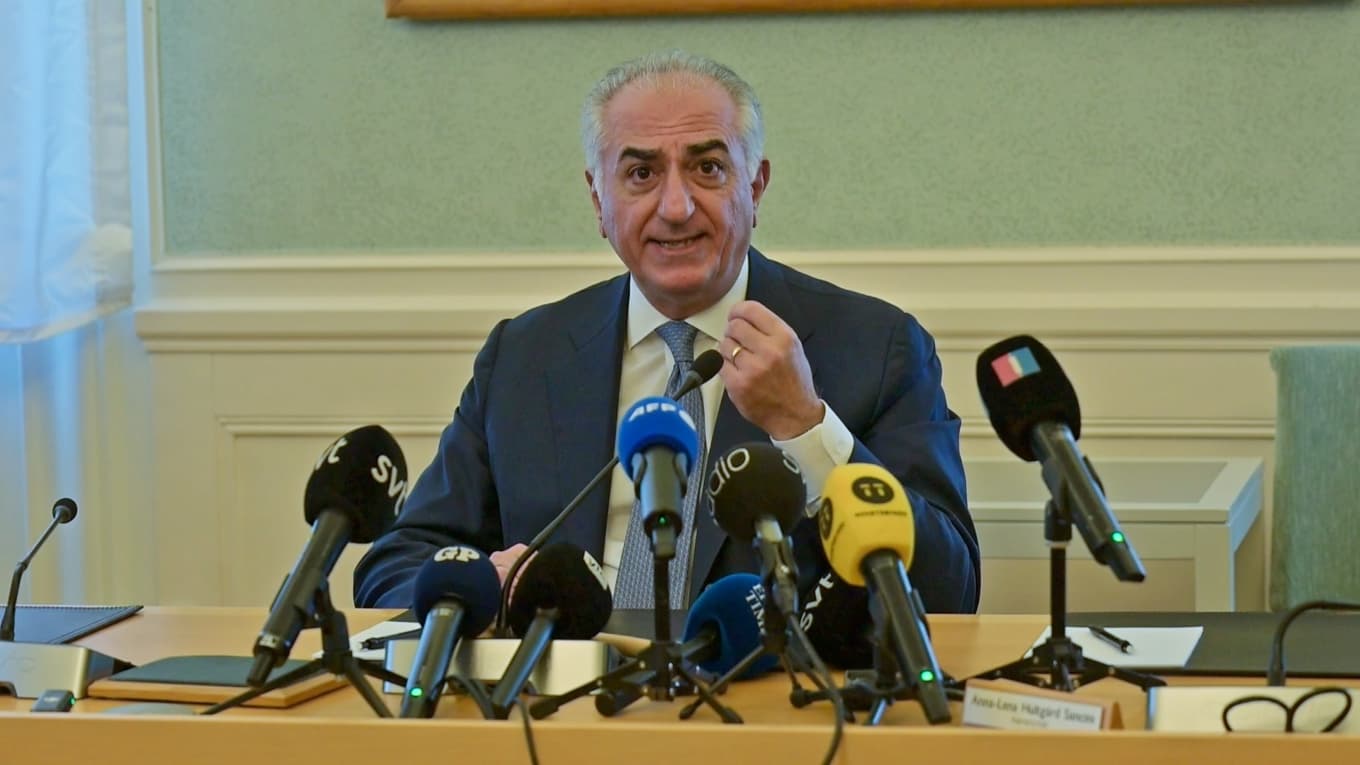 Reza Pahlavi talar om Irans utveckling efter revolutionen 1979 och växande krav på förändring. Foto: Roger Sahlström