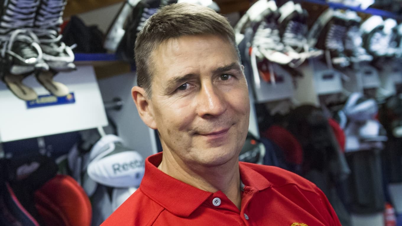 Visby/Roma Hockeys tränare Hans Särkijärvi. Foto: Claudio Bresciani/TT